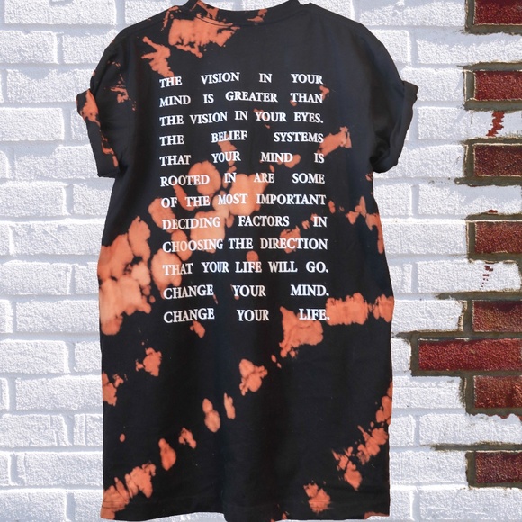 AS Colour 100% Cotton, Solid Black with custom Tie Dye. Size Medium - Picture 2 of 4